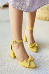 Mida Shoes Y107 Limon Deri Topuklu Ayakkabı