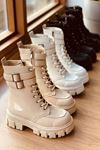 Mida Shoes SD1001 Ten Rugan Fermuarlı Kadın Bot