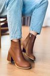 Mida Shoes 400 Taba Deri Kadın Bot