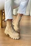 Mida Shoes Ten Deri Örgü Bağıcıklı Postal