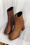 Mida Shoes 205 Taba Deri Kadın Bot