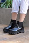 Mida Shoes Urgot Siyah Rugan Kadın Bot