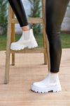 Mida Shoes Urgot Beyaz Rugan Kadın Bot