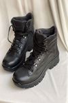 Mida Shoes RVT04 Hakiki Deri Siyah İçi Dışı Deri Spor Unisex Bot