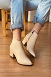 Mida Shoes 901 Ten Deri Kadın Bot