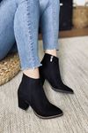 Mida Shoes 901 Siyah Süet Kadın Bot
