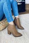 Mida Shoes 901 Vizon Süet Kadın Bot