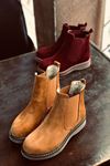 Mida Shoes RVT03 Hakiki Deri Lastikli Tarçın Süet KS Kadın Bot