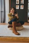 Mida Shoes 716 Taba Süet Kadın Çizme