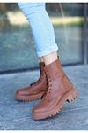 Mida Shoes Bria Taba Deri Kadın Bot