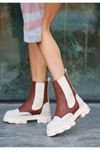Mida Shoes Joxi Taba Deri Kadın Botu