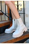 Mida Shoes Mibay Ten Deri Bağcıklı Kadın Bot