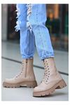 Mida Shoes Mibay Ten Rugan Bağcıklı Kadın Bot