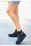 Mida Shoes Milana Siyah Nubuk Kadın Bot