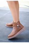 Mida Shoes Milana Taba Deri Kadın Bot