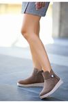 Mida Shoes Milana Vizon Nubuk Kadın Bot