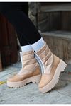 Mida Shoes Nore Nude Deri Kadın Bot