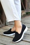 Mida Shoes ERBEnox Siyah Streç Spor Kadın Babet