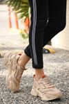 Mida Shoes ERBDica Ten Turuncu Deri Bağıcıklı Kadın Spor Ayakkabı