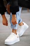 Mida Shoes ERBDonx Beyaz Bağıcıklı Kadın Spor Ayakkabı