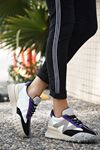 Mida Shoes ERSali Siyah Morl Süet Bağıcıklı Kadın Spor Ayakkabı