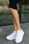 Mida Shoes ERBWONDİO Beyaz Bağcıklı Kadın Spor Ayakkabı