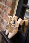 Mida Shoes Mary Jane Ten Rugan Bilekli Kısa Topuklu Kadın Topuklu Ayakkabı