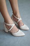 Mida Shoes Y115 Ten Deri Topuklu Ayakkabı