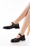 Mida Shoes YSN-4444 Siyah Rugan Kadın Ayakkabı