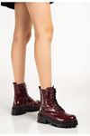 Mida Shoes 868-356 Bordo Rugan Kadın Bot