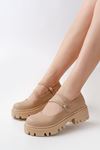 Mida Shoes 868-756 Nut Günlük Yüksek Tabanlı Loafer Ayakkabı