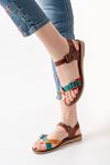 Mida Shoes 205-091 Multi Ortopedik Hakiki Deri Kadın Sandalet