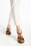 Mida Shoes 205-02 Taba Multi Ortopedik Hakiki Deri Kadın Sandalet