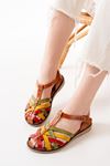 Mida Shoes 205-02 Multi Ortopedik Hakiki Deri Kadın Sandalet
