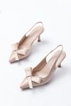 Mida Shoes İNF-4501 Ten Rugan Topuklu Ayakkabı   
