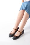 Mida Shoes 6321 Laci Keten Günlük Baret Tokalı Bayan Babet