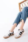 Mida Shoes M-1004 Beyaz Bağcıklı Termo Taban Günlük Kadın Spor Ayakkabı