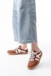 Mida Shoes M-1004 Taba Bağcıklı Termo Taban Günlük Kadın Spor Ayakkabı