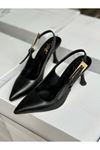 Mida Shoes RP021 Siyah Kadın Topuklu Ayakkabı