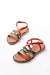 Mida Shoes 205-017 Multi Ortopedik Hakiki Deri Kadın Sandalet